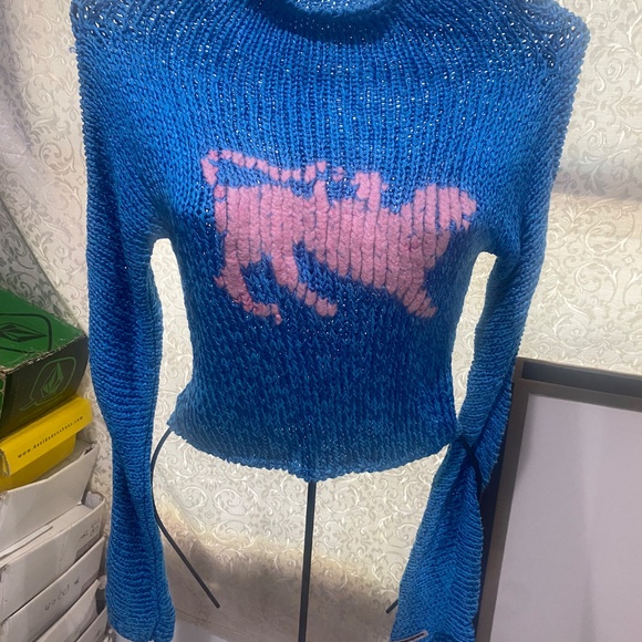 Parasuco Vintage Embroidered Sweater Blouse Sz S - Picture 7 of 12